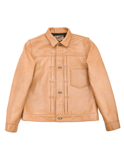 Y'2 Leather Kakishibu Persimmon Tanned Horsehide Type Jacket (KB-140-T) - Standard & Strange