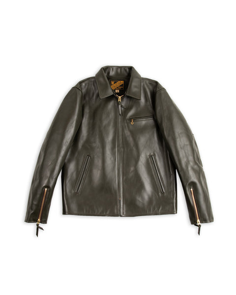 Y'2 Leather Lightweight Vintage Horsehide Single Riders Jacket (PR-65 ...