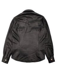 Y'2 Leather Steer Oil Western Shirt - Black (SS-13) - Standard & Strange