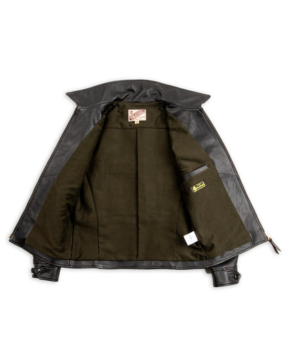 Y'2 Leather Sumi Dyed Horse Single Riders Jacket (SHR-47) - Standard & Strange