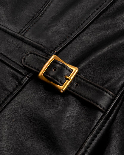 Y'2 Leather Sumi Dyed Horse Single Riders Jacket (SHR-47) - Standard & Strange