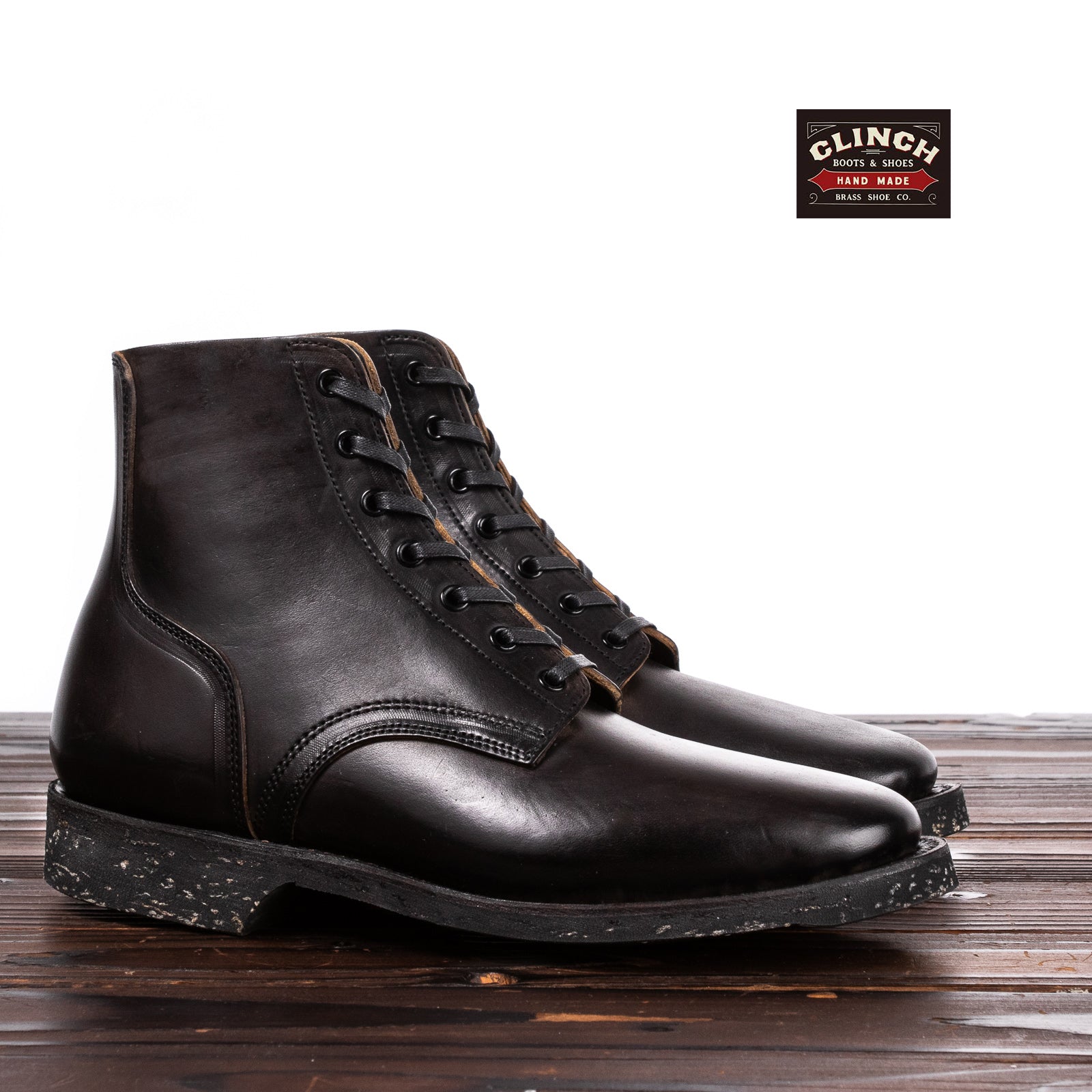 Clinch Boots Yeager Boot - Black Overdye Horsebutt - CN Last 