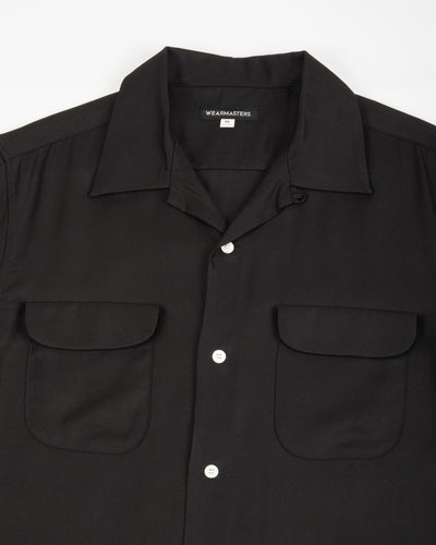 Attractions Flap Pocket Rayon S/S Shirt - Black - Standard & Strange