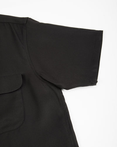 Attractions Flap Pocket Rayon S/S Shirt - Black - Standard & Strange