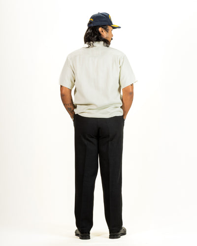 Flap Pocket Rayon S/S Shirt - Natural
