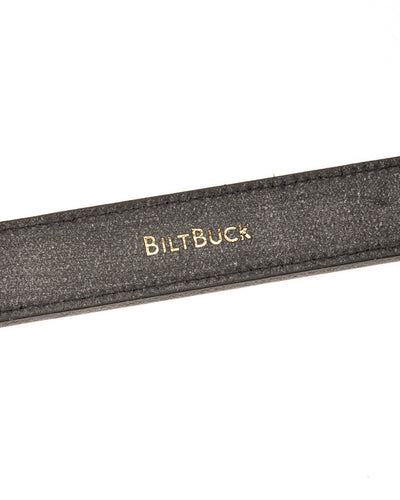 Gal Emboss Trousers Belt - Black