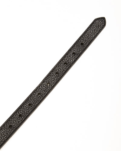 Gal Emboss Trousers Belt - Black