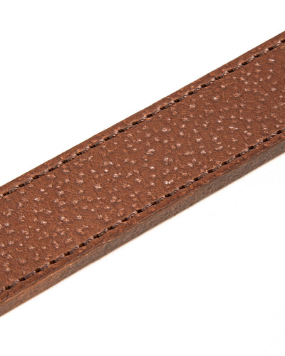 Gal Emboss Trousers Belt - Brown
