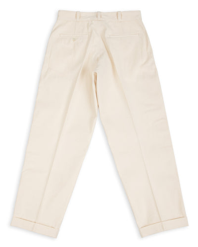 Attractions Heritage Denim Trousers - White USN Herringbone - Standard & Strange