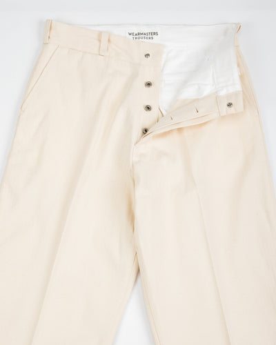 Attractions Heritage Denim Trousers - White USN Herringbone - Standard & Strange