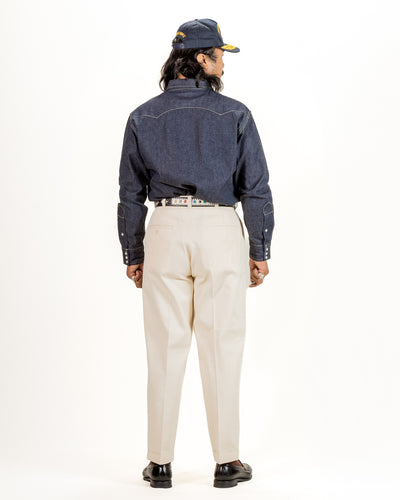 Attractions Heritage Denim Trousers - White USN Herringbone - Standard & Strange
