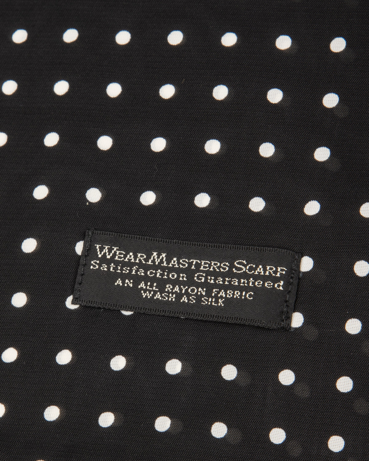 Wearmasters Rayon Scarf - Black Dot