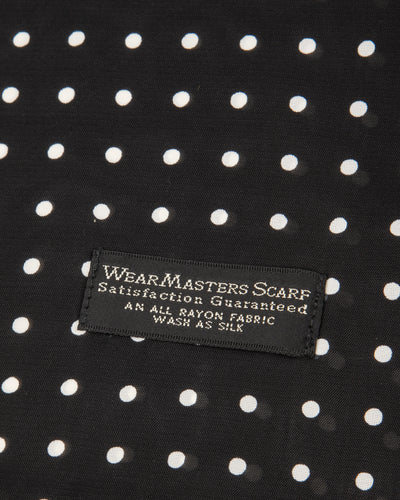 Wearmasters Rayon Scarf - Black Dot