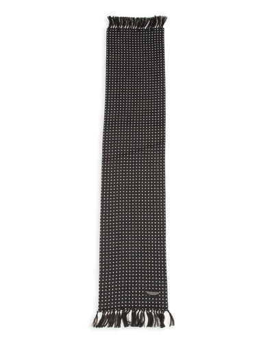 Wearmasters Rayon Scarf - Black Dot