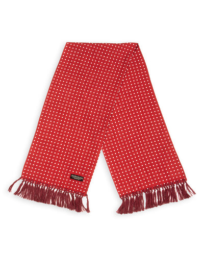 Wearmasters Rayon Scarf - Wine Dot