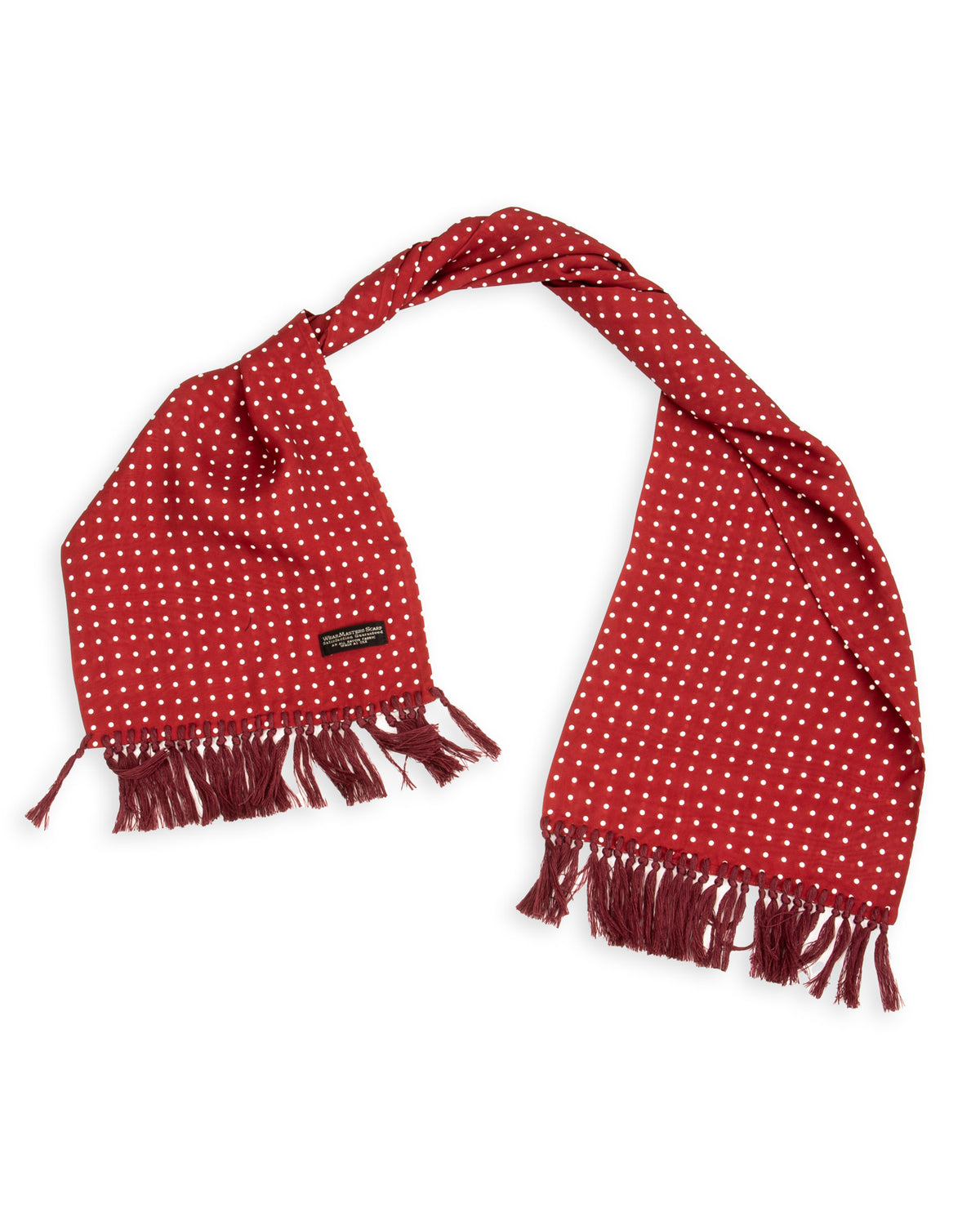 Wearmasters Rayon Scarf - Wine Dot