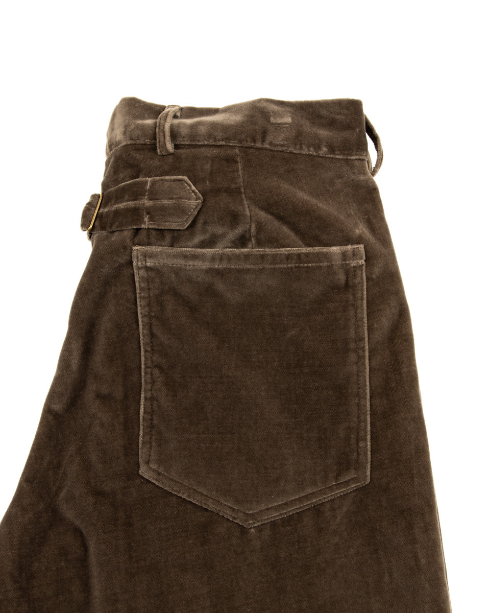 Blluemade Buckle Back Pant - Walnut Velvet - Standard & Strange
