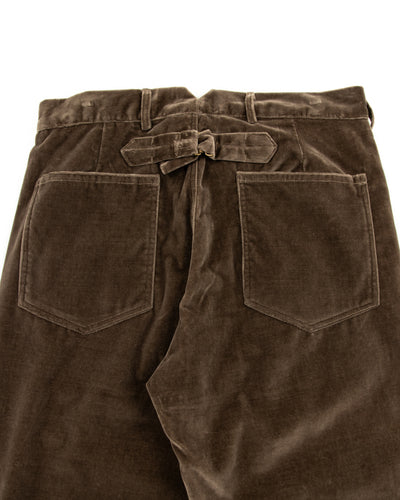 Blluemade Buckle Back Pant - Walnut Velvet - Standard & Strange