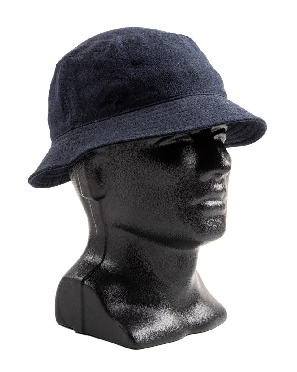 Linen Bucket Hat - Navy