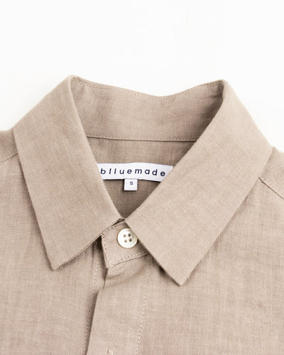 Blluemade Short Sleeve Shirt - Lava Belgian Linen - Standard & Strange