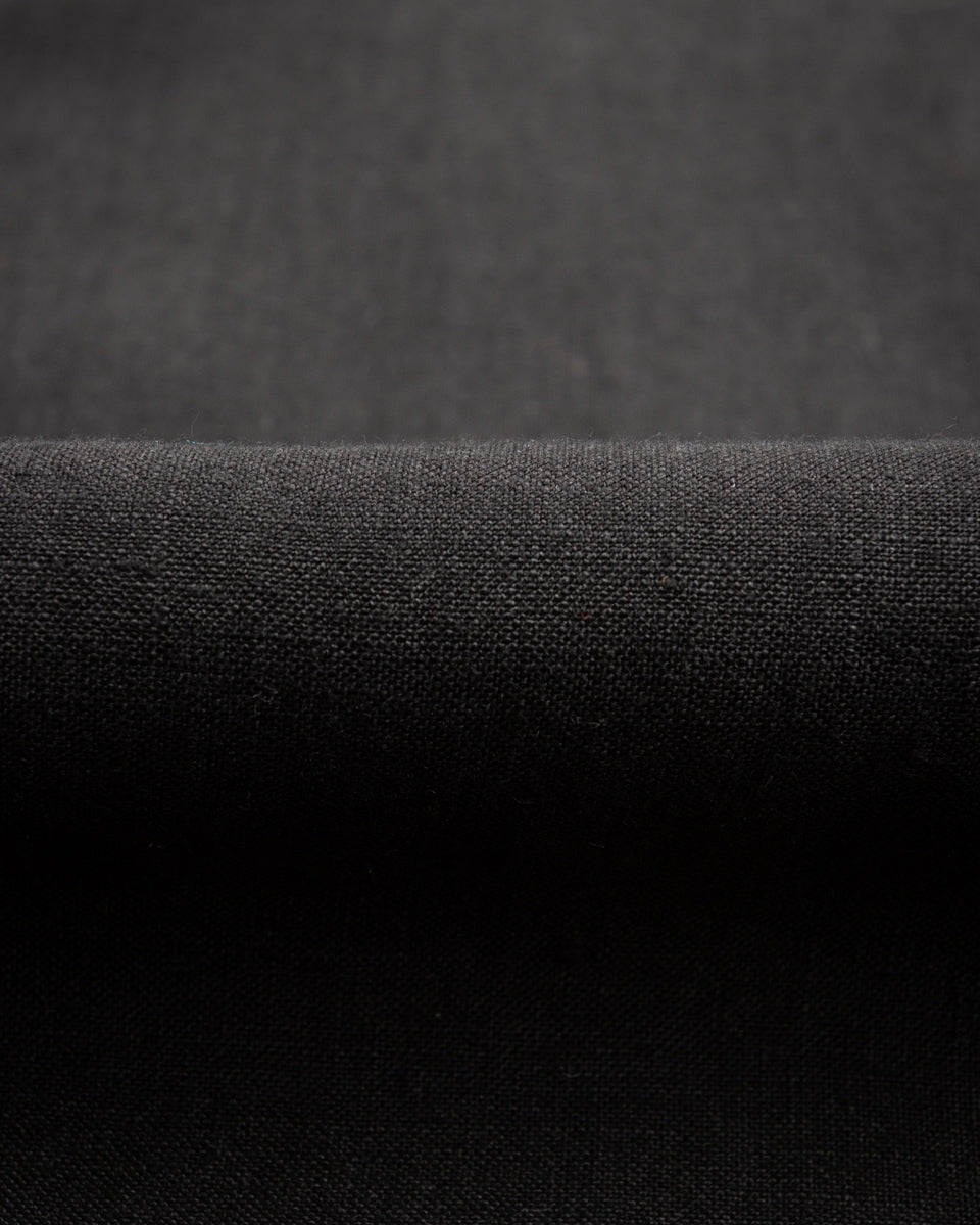 Blluemade Short Sleeve Shirt - Lightweight Black Belgian Linen - Standard & Strange
