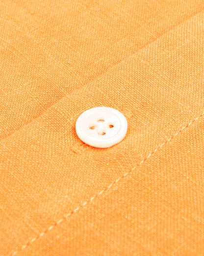 Blluemade Short Sleeve Shirt - Mango Belgian Linen - Standard & Strange