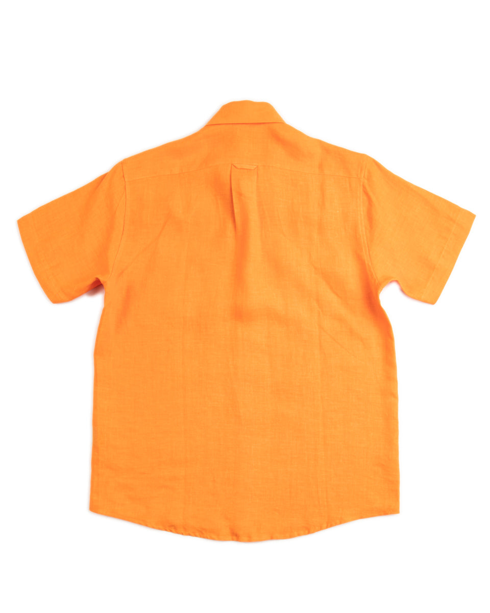 Blluemade Short Sleeve Shirt - Mango Belgian Linen - Standard & Strange