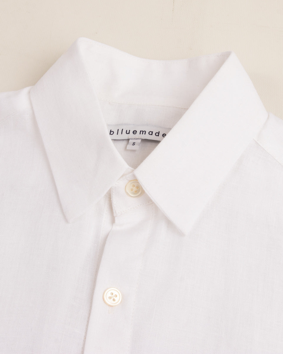 Blluemade Short Sleeve Shirt - White Belgian Linen – Standard & Strange