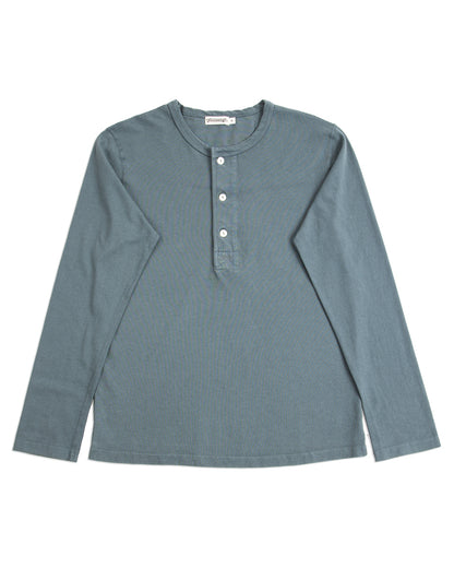 Freenote 13oz Henley L/S - Faded Blue - Standard & Strange