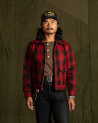 Freenote Alcorn Jacket - Red Plaid Wool - Standard & Strange