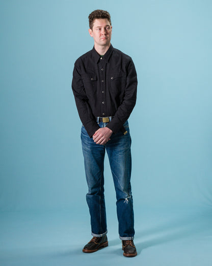 Freenote Calico Western Shirt - 9oz Black Ripstop - Standard & Strange