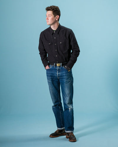 Freenote Calico Western Shirt - 9oz Black Ripstop - Standard & Strange