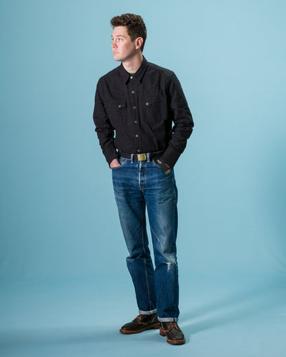 Freenote Calico Western Shirt - 9oz Black Ripstop - Standard & Strange