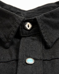 Freenote Calico Western Shirt - Black Denim / Turquoise - Standard & Strange