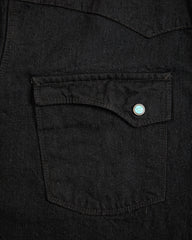 Freenote Calico Western Shirt - Black Denim / Turquoise - Standard & Strange