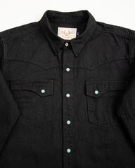 Freenote Calico Western Shirt - Black Denim / Turquoise - Standard & Strange