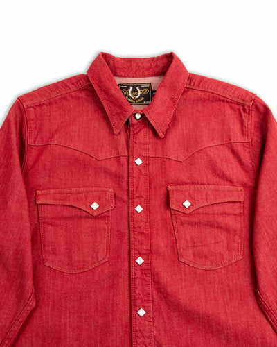 Freenote Calico Western Shirt - Red Denim - Standard & Strange