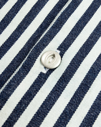 Freenote Dayton Shirt - Indigo Stripe - Standard & Strange