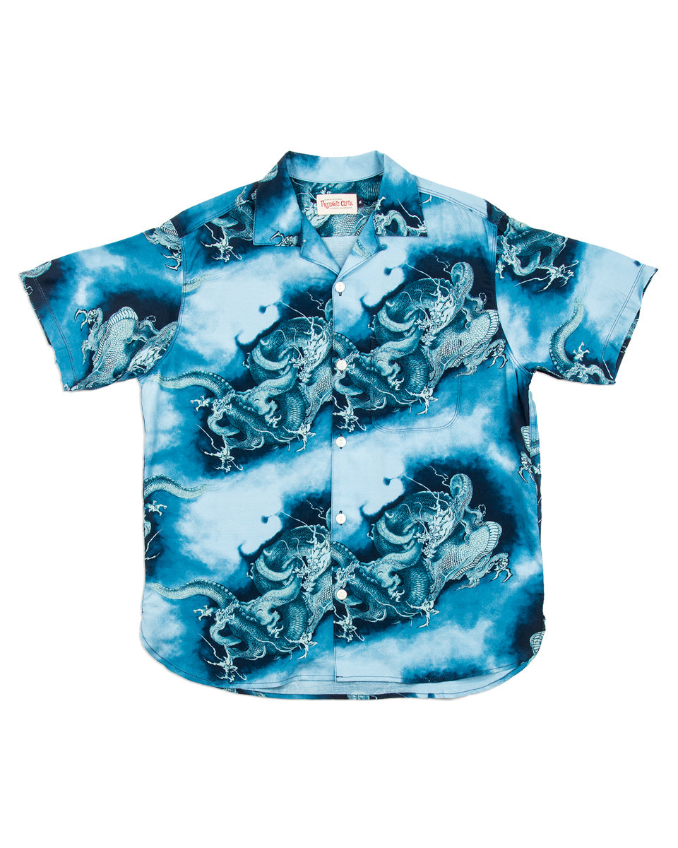 Freenote Hawaiian Shirt - Blue Dragon - Standard & Strange