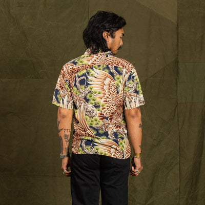 Freenote Hawaiian Shirt - Blue Hawk - Standard & Strange