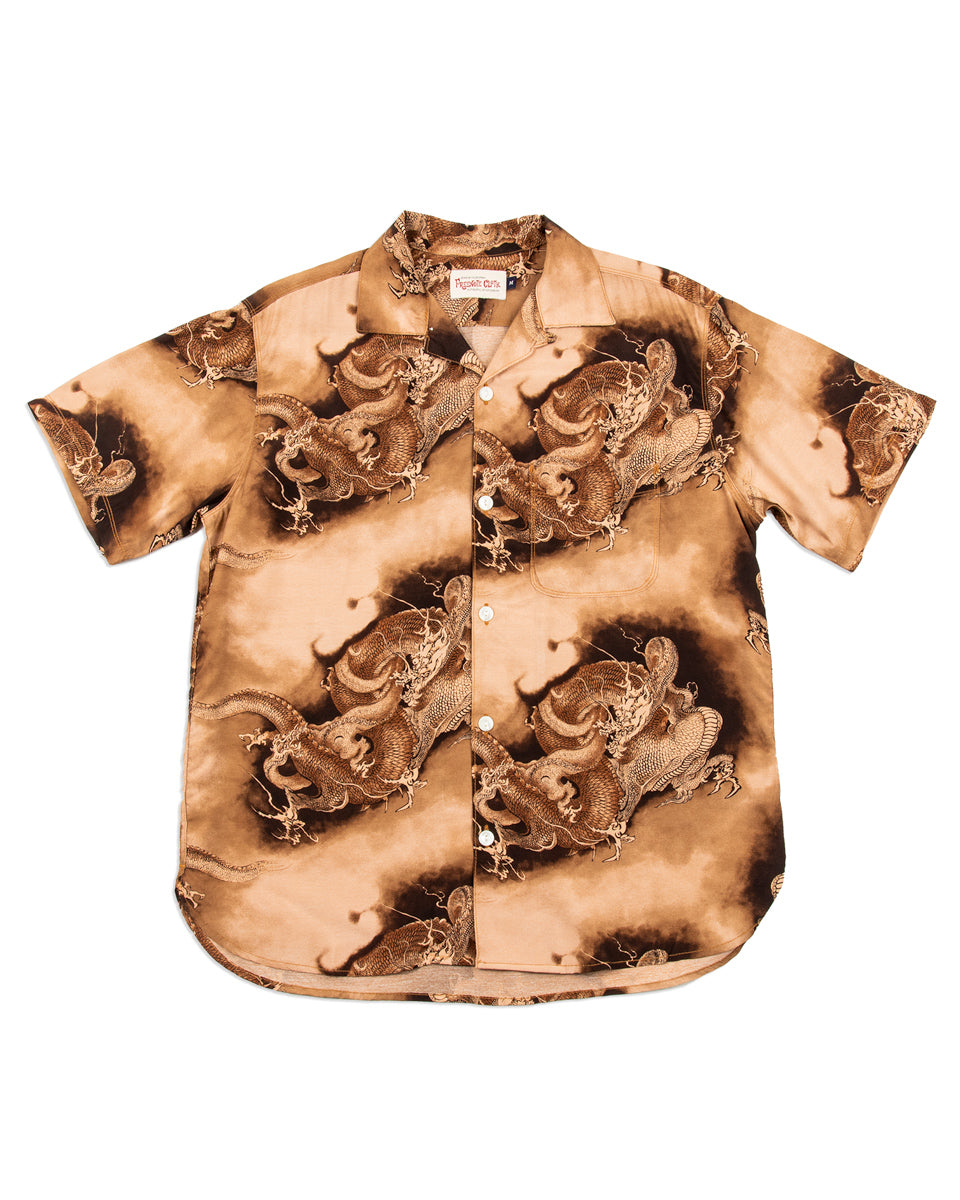Freenote Hawaiian Shirt - Brown Dragon - Standard & Strange