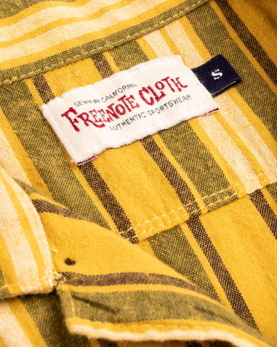 Freenote Hawaiian Shirt - Gold Stripe - Standard & Strange