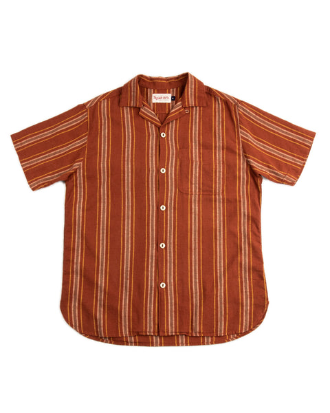 Freenote Hawaiian Shirt - Rust Stripe - Standard & Strange