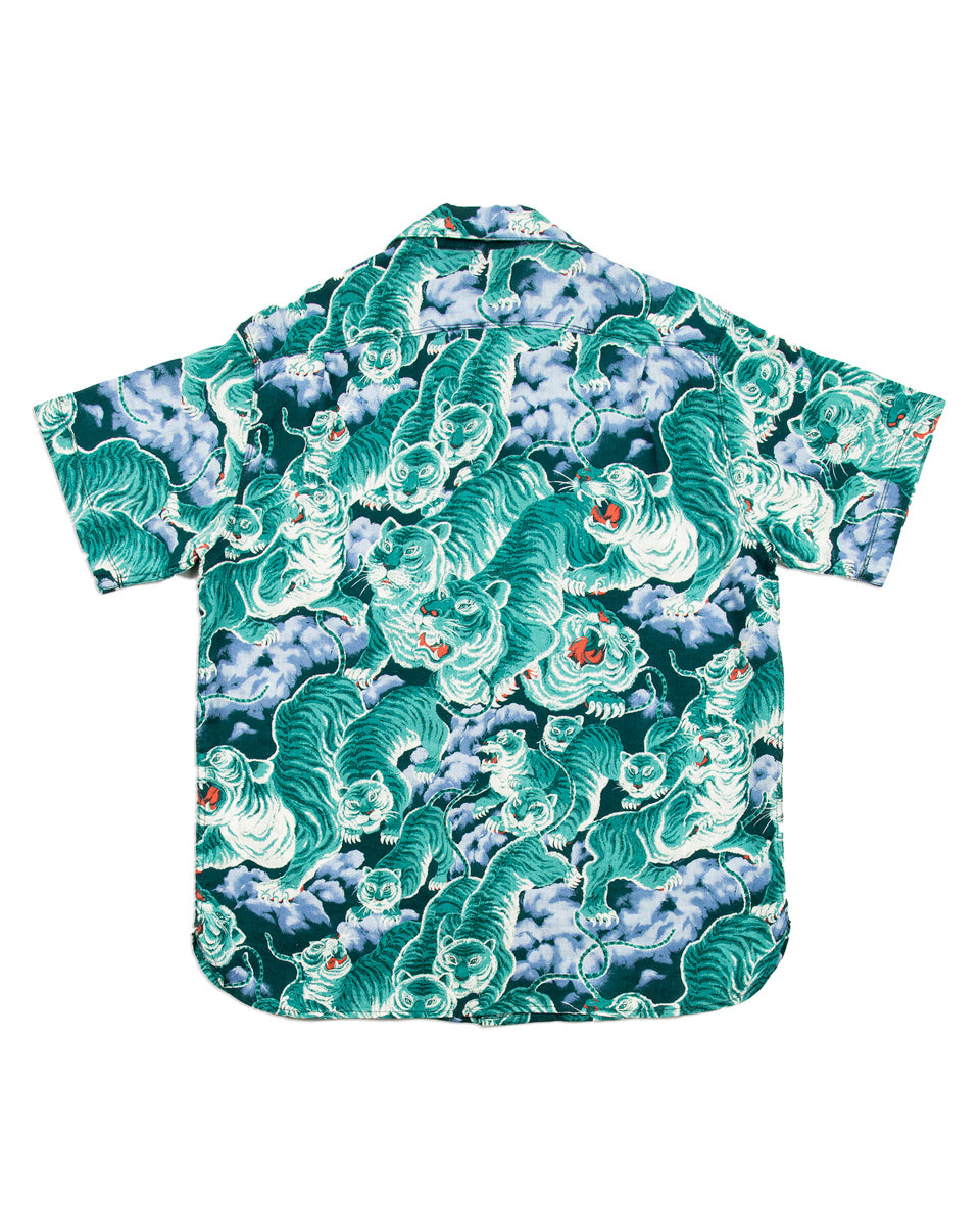 Freenote Hawaiian Shirt - Turquoise Tiger - Standard & Strange