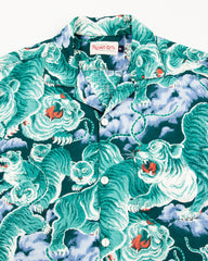 Freenote Hawaiian Shirt - Turquoise Tiger - Standard & Strange