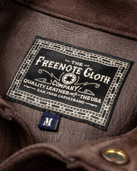 Freenote Packard Western Shirt - Chocolate Goatskin - Standard & Strange