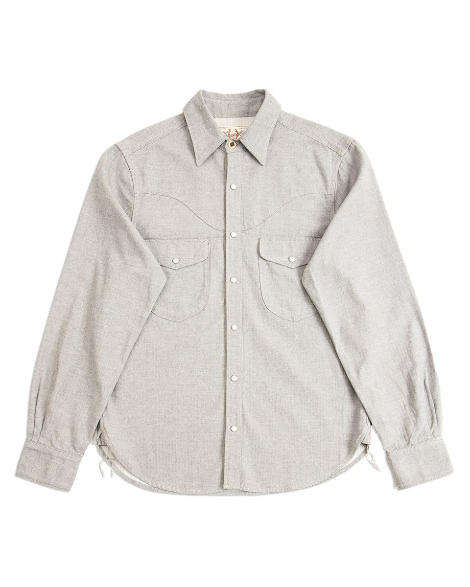 Freenote Packard Western Shirt - Lunar Grey - Standard & Strange
