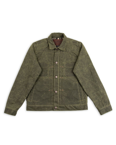 Freenote RJ-1 Jacket - Olive Waxed Canvas - Standard & Strange
