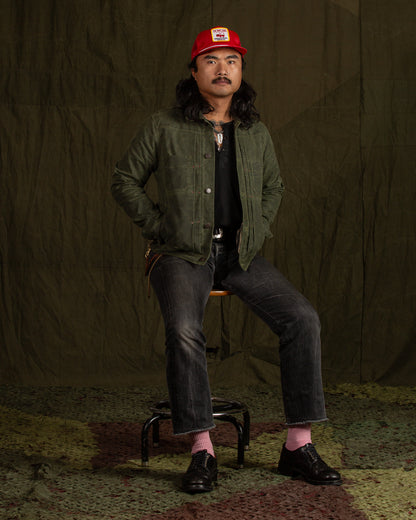 Freenote RJ-1 Jacket - Olive Waxed Canvas - Standard & Strange