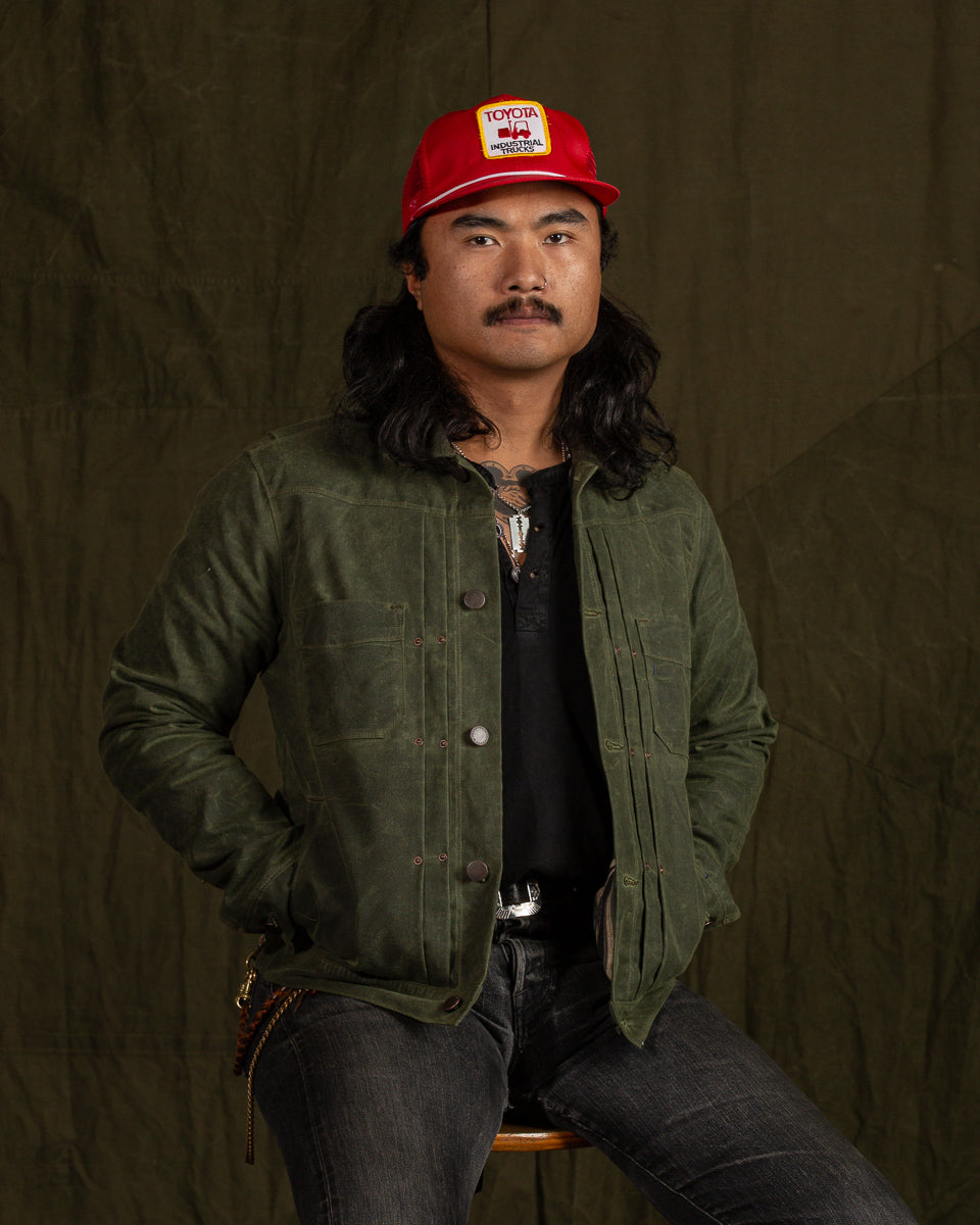 Freenote RJ-1 Jacket - Olive Waxed Canvas – Standard & Strange